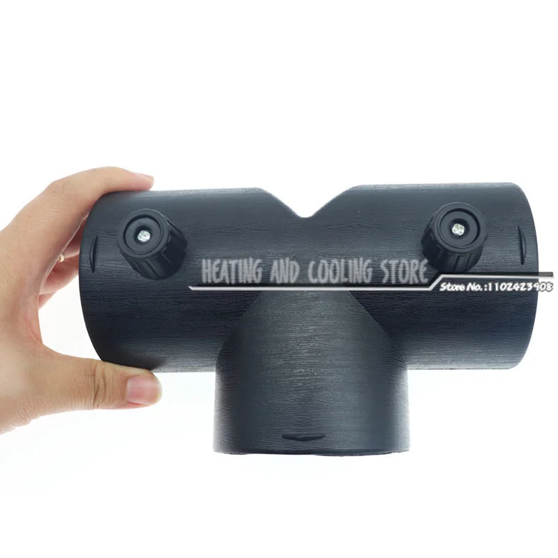 Diesel heater exhaust pipe air diesel heater duct pipe diesel heater heater duct connector air heater exhaust connector car heater accessories 60mm/75mm Y T Piece car diesel heater air vent ducting w/Regulating valve flap exhaust connector for Webasto Eberspacher Propex