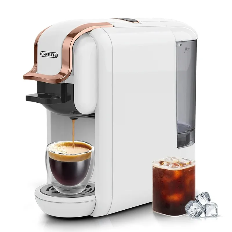 Cafelffe Ekspres do kawy z wieloma kapsułkami 4 w 1 na gorąco/zimno DG Cappuccino Nespresso Capsule ESE Pod Ground Espresso Cafeteria 19Bar