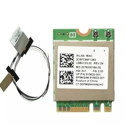 HP용 무선 네트워크 카드 RTL8822BE WIFI 블루투스 4.2 듀얼 밴드 무선 카드 433M 915622 -001 915623 -001