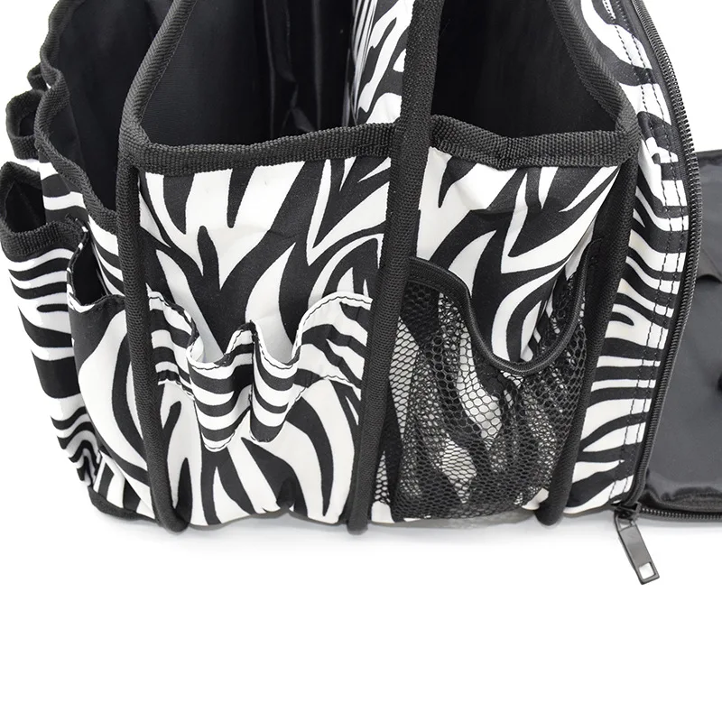 Corte de Cabelo Capacidade de Armazenamento do Salão de Beleza Barbeiro Cabeleireiro Ferramenta Bolsa Scissor Zebra Stripe Grande Caixa Dobrável Mala Viagem 17 Computers & Electronics