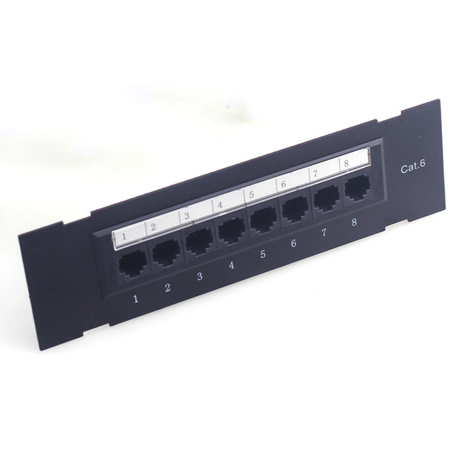 8Port Wall-Mounted Patch Panel Cat6 Cable Patch Panel Network Rack Cables Office Data Center Cable Management Rackmout network patch panel