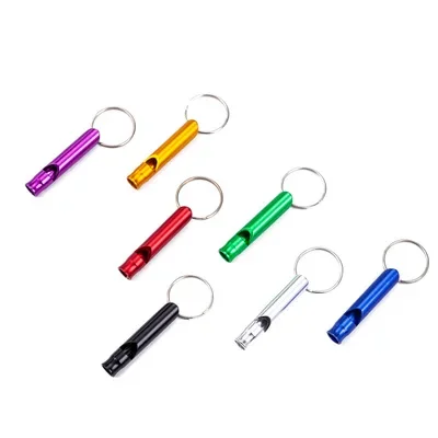 Whistle Keychain Survival Whistle Sport Whistle Metal Whistle Sports Whistle 1PC Training Whistle Multifunctional Aluminum Emergency Survival Whistle for Camping Hiking Outdoor Sport