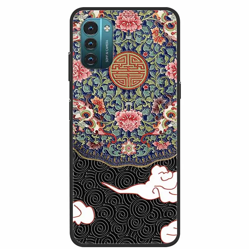 3D Flower Embossed Soft Silicone Protective Phone Case - Stylish Bumper Cover