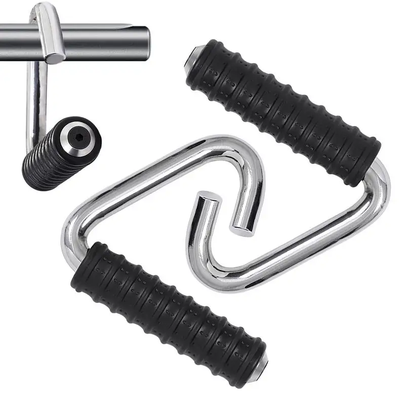 

1 Pair Metal Resistance Bands Handles Heavy Duty Professional Workout Band Grips Gym Handle For Pull Up Workout Equipment