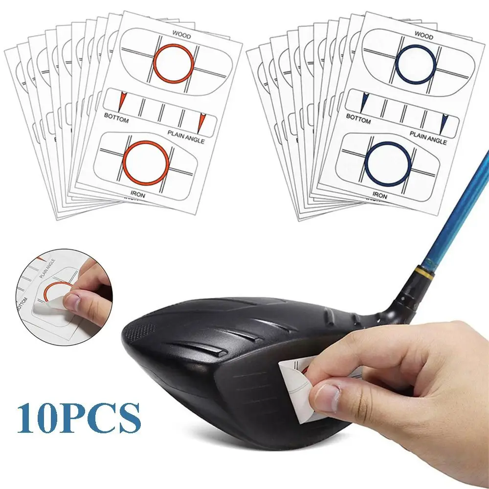 

10 Pcs High Quality Training Aids Impact Marking Target Sticker Golf Club Stickers Golf Driver Impact Tape Golf Labels
