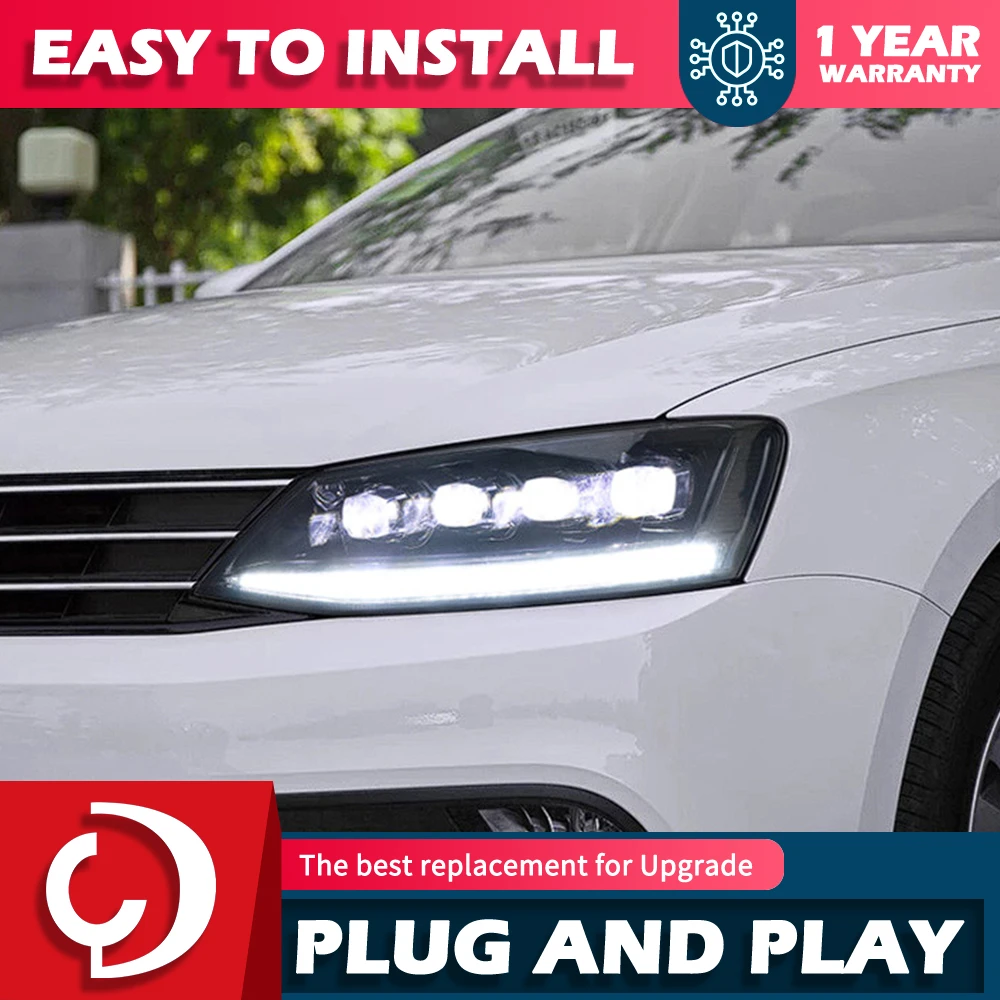 Led Drl Headlight For Vw Jetta Mk6 20112016 Animation Design Turn