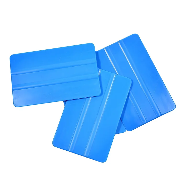 4Pcs Vinyl Wrap Squeegee Flexible Plastic Scraper Window Tint Film Tool Kit for Car Wrapping Tinting Wallpaper Decals 4-inch