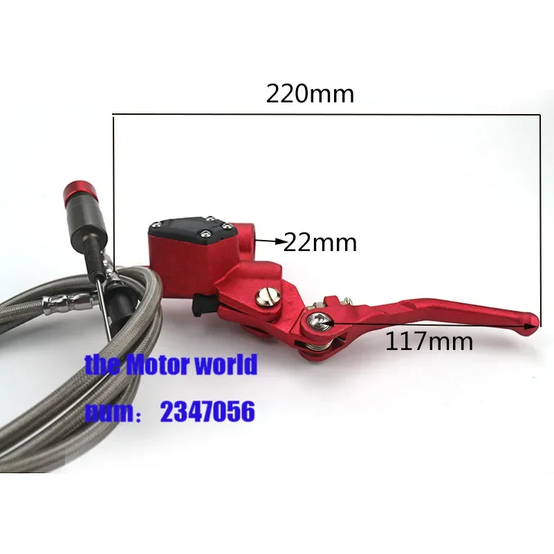 

Красный гидравлический рычаг сцепления для внедорожника мотоцикла 1200 мм главный цилиндр с держателем зеркала для вертикального двигателя 125-куб. См