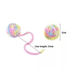 MADDEN Funny Cat Toys Colorful Yarn Balls with Bell Sounding Interactive Chewing Toy for Kitten Stuffed Toy Ball Cat Supplies 6