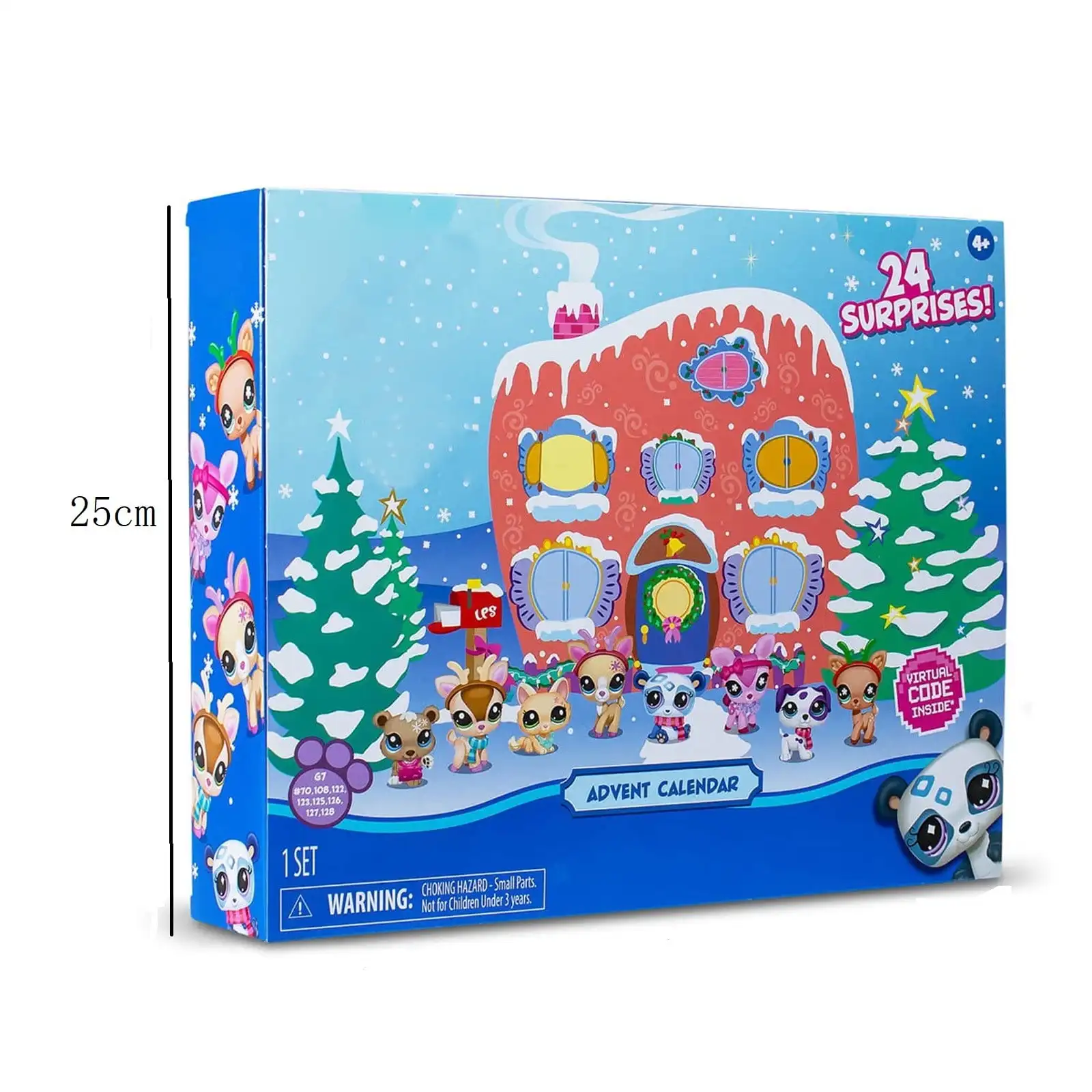 Little Pet Shop Advent Calendar 24 Day Mini Anime Figure Gift Box Christmas Series Toys for Kids
