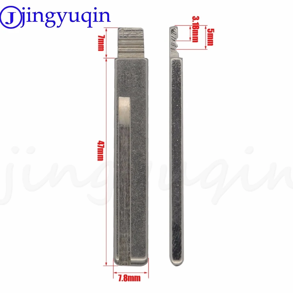 

jingyuqin 10x Remote #129 #130 Key Blade Car key embryo For Hyundai Kia HY20 Right Left Blade Car Key Embryo