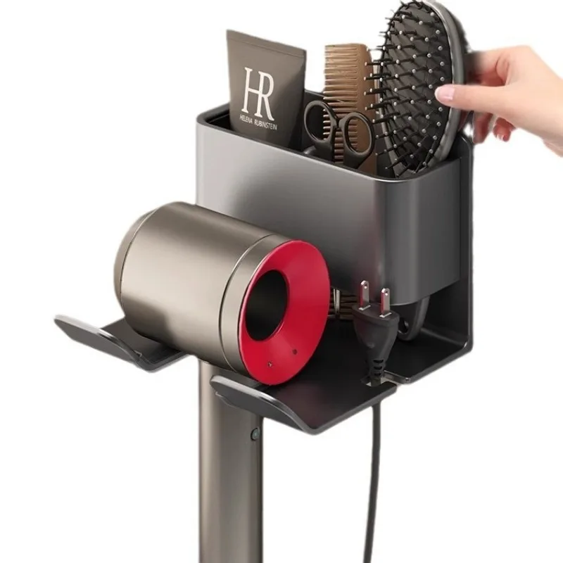 Aluminum Hair Dryer Holder Is Suitable for The Dyson Laifen Perforation-free Bathroom Wall Mounted Hair Dryer Holder Bathroom