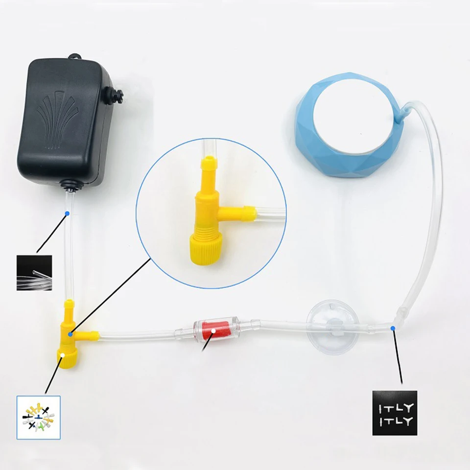 MiOYOOW Aquarium Flow Control Valve – Quick-Connect Hose Adapter With Easy-Grip Handle For Fish Tank Water Regulation