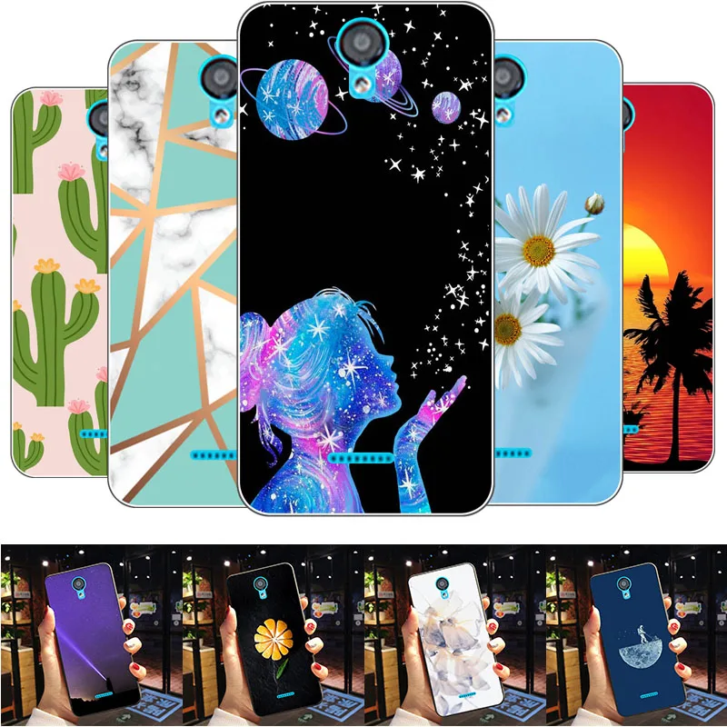 Чехол-бампер для Wiko Jerry 2 Jerry2, 5,0 дюйма, Мягкая силиконовая задняя крышка из ТПУ с животными, для Wiko Jerry 2