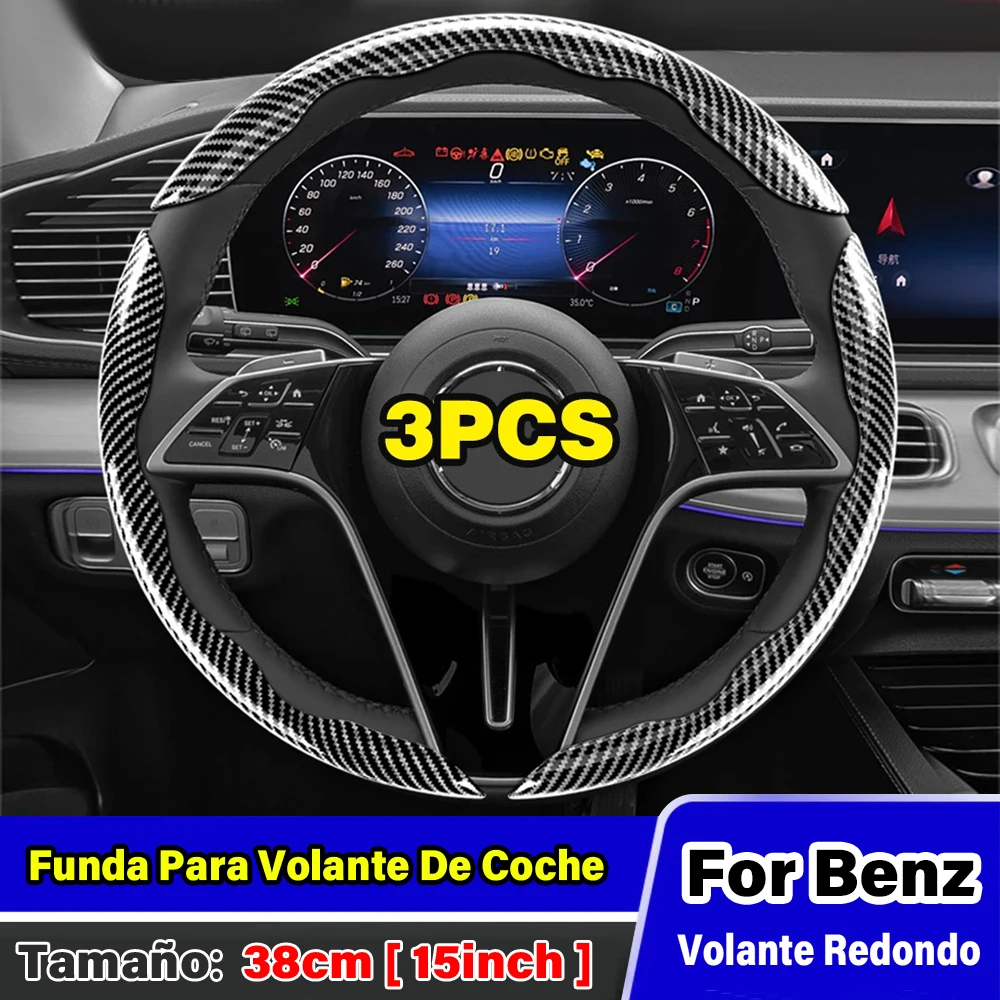 Funda De Volante Para Mercedes Benz CLA Coupé C117 - Cuero PU Antideslizante Y Transpirable, Fácil Instalación