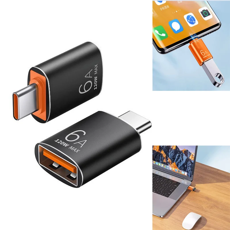 Type C to USB3.1 OTG Converter for iPhone 15 Universal USB C Android Phone Tablet USB Disk Data Transfer PD Charging Adapter