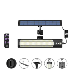 Enhanced Solar - Powered LED Motion Sensor Wall Lamp - Waterproof Garden Decor Light with Remote Control and Adjustable Modes (1 light tube)