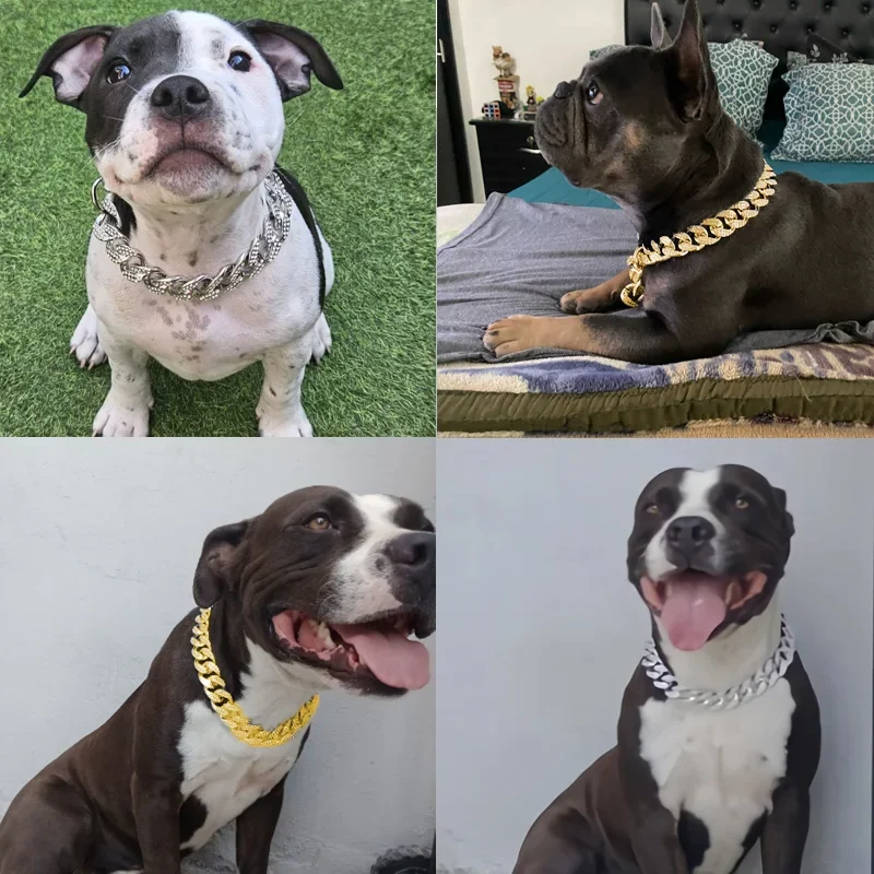 Sparkle Bulldog Necklace Dog Collar Accessories