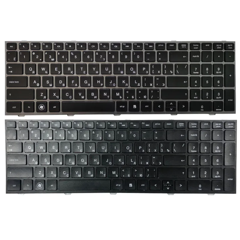 

New Russian Laptop keyboard For HP probook 4540 4540S 4545 4545S RU keyboard Black/Silver frame