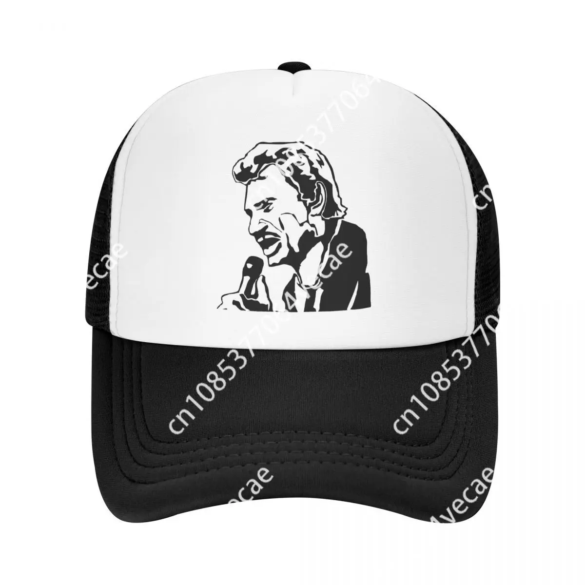 

Custom French Legend Rock Johnny Hallyday Baseball Cap Hip Hop Women Men's Adjustable Trucker Hat Autumn Snapback Caps