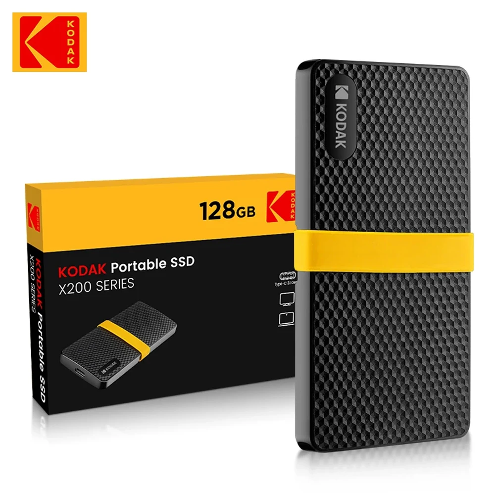 KODAK Portable External Hard Drive SSD 1TB 512GB 256GB Type-C USB3.1 For Laptops Smartphone PC