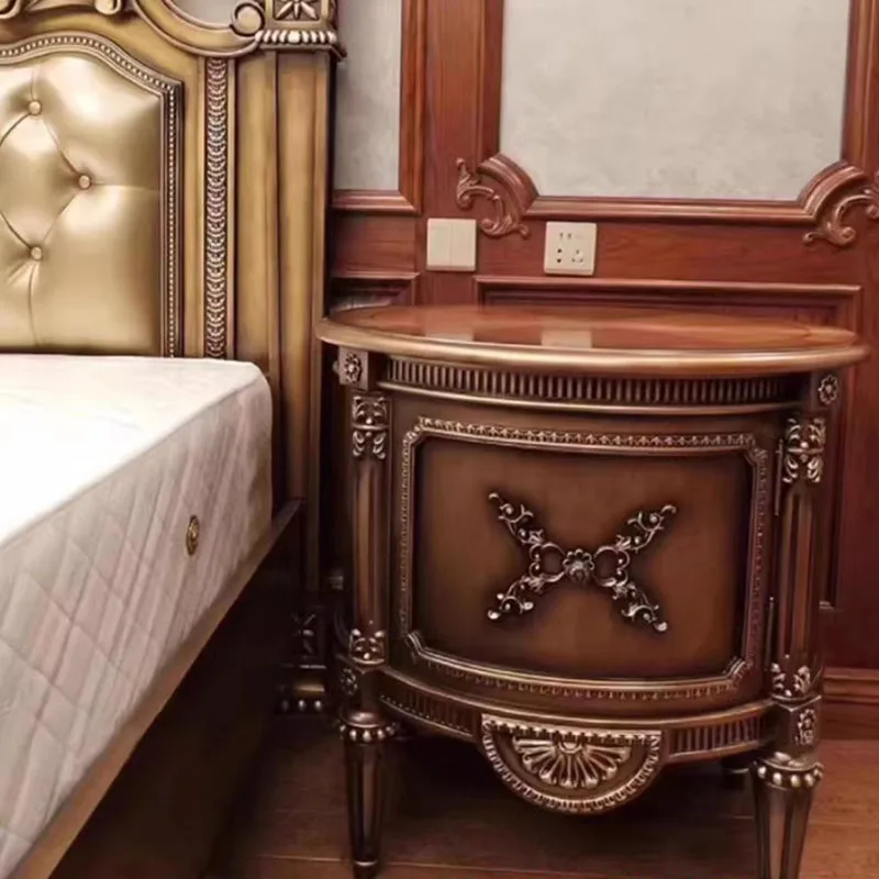 Master Modern Aesthetic Bed Bedrooms Nordic Wood Salon Luxury King Size Bed Genuine Leather Letto Matrimoniale Room Furniture