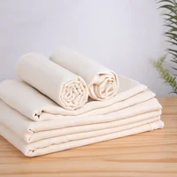Sac réutilisable en coton naturel non blanchi pour cuisine, passoire à maille fine pour lait de noix, fromage, yaourt, tofu, filtre 5