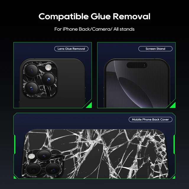 ماكينة ليزر Xwitzeal V8MINI – إزالة الظهر الخلفي (iPhone X-17) مع قوالب حديد 6