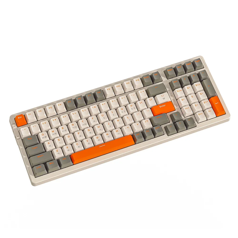 

Беспроводная игровая клавиатура K96, беспроводная Механическая игровая клавиатура USB Type-C с Bluetooth, 2,4 ГГц, 100 клавиш для настольного ПК