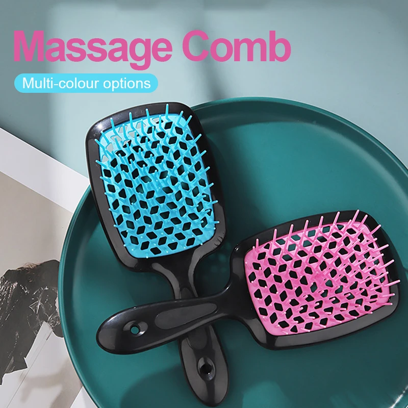 

1pcs Tangled Hair Comb Wide Teeth Air Cushion Comb Salon Hair Care Styling Tool Anti-static Detangling Scalp Massage Hairbrush