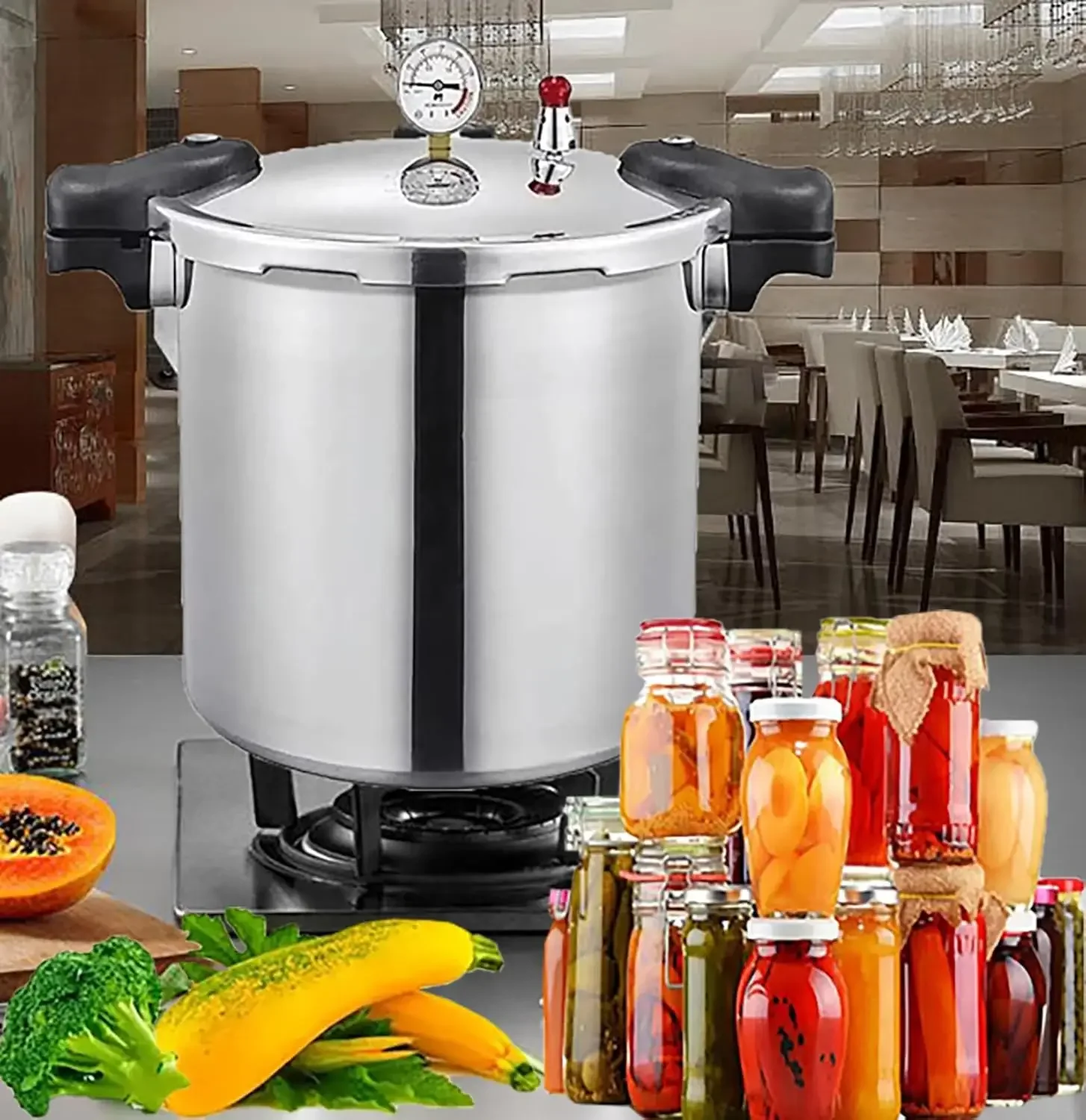 25 Quart Cooker & all american pressure for canning  water bath  Gauge  Regulator  Induction Comp 3