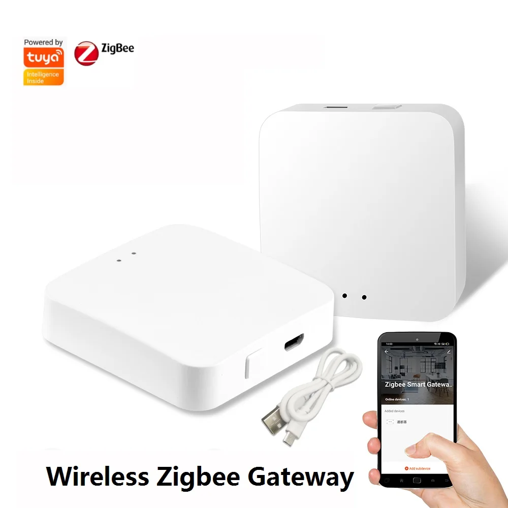 ZigBee 3.0 무선 유선 게이트웨이 Tuya 스마트 허브 브리지 스마트 라이프 앱 원격 제어는 Alexa Google 홈 어시스턴트와 함께 작동합니다.