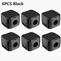Magnetic Cable Organizer and Holder with Adhesive (Black 6Pcs)