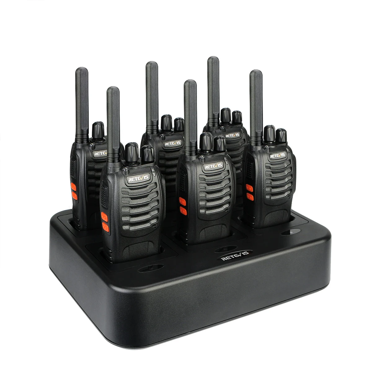 Рация Retevis H777 2W CTCSS/DCS UHF 16-канальная, приемопередаточная радиостанция, быстрое зарядное устройство, 6 упаковок