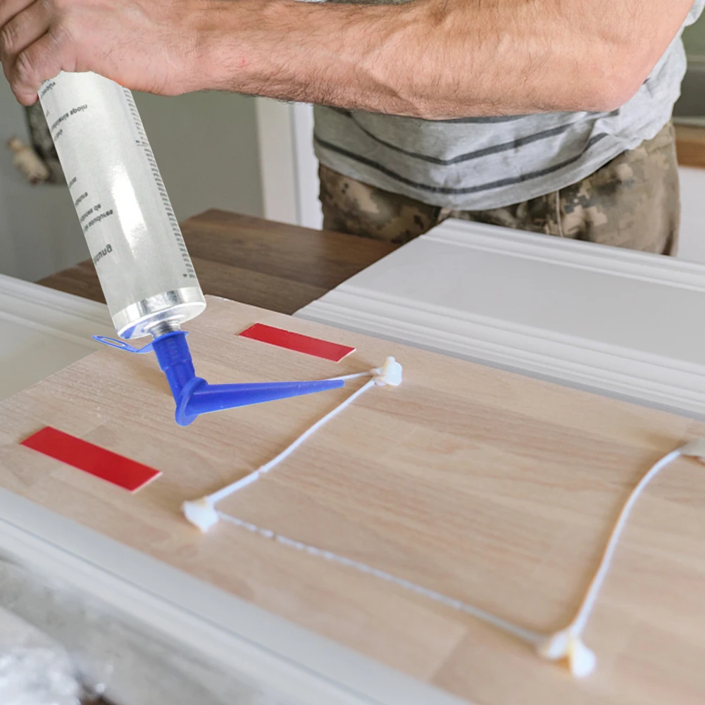 5/10pcs Sealing Caulking Nozzle Pointing Multi Directional Glass Glue Nozzles Odorless Caulk Tip Mouth Kit Construction Tools