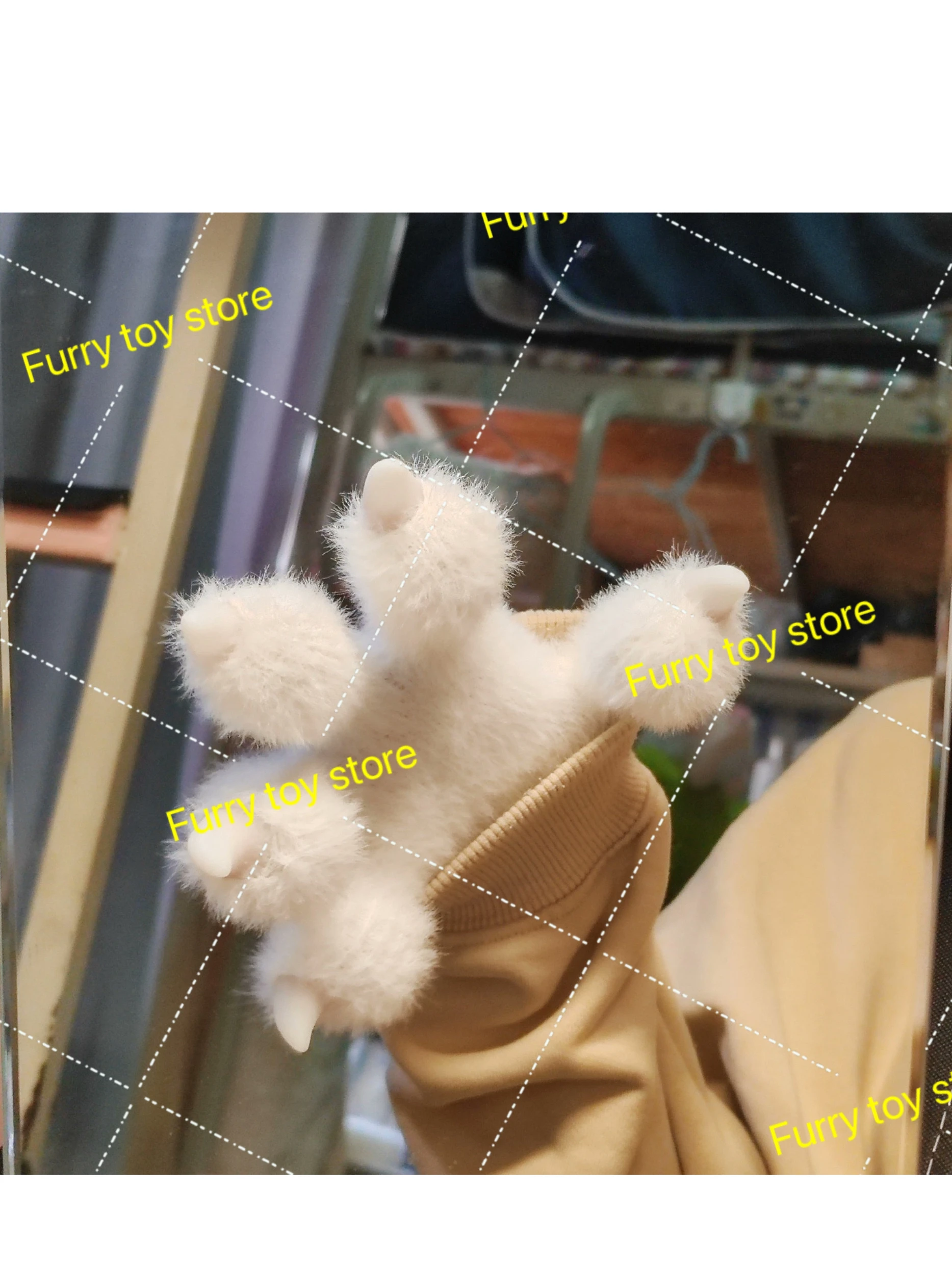 Furry PawsLong Gloves Customization Kigurumi Fursuit 1Pair Cartoon Furry Costume Paws Cosplay Costume Plash Kawai