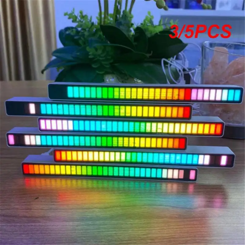 

3/5PCS Voice-Activated Rhythm Light Wireless Voice-Activated Pickup Light Built-in Mic Colorful Lights 32 Bit Music Level