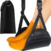 1pcs Aircraft Rest Foot Office Hanging Adjustable Simple Leg Hammock Accessories Table Feet Stool Car Travel Rest Foot Pad 1