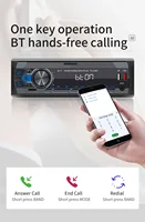 ESSGOO-Universal Multimedia Player for Car, 1 Din MP3 Car Radio, Audio Stereo, Bluetooth, Automotive, Colorful Buttons, 1 Din - Image 2