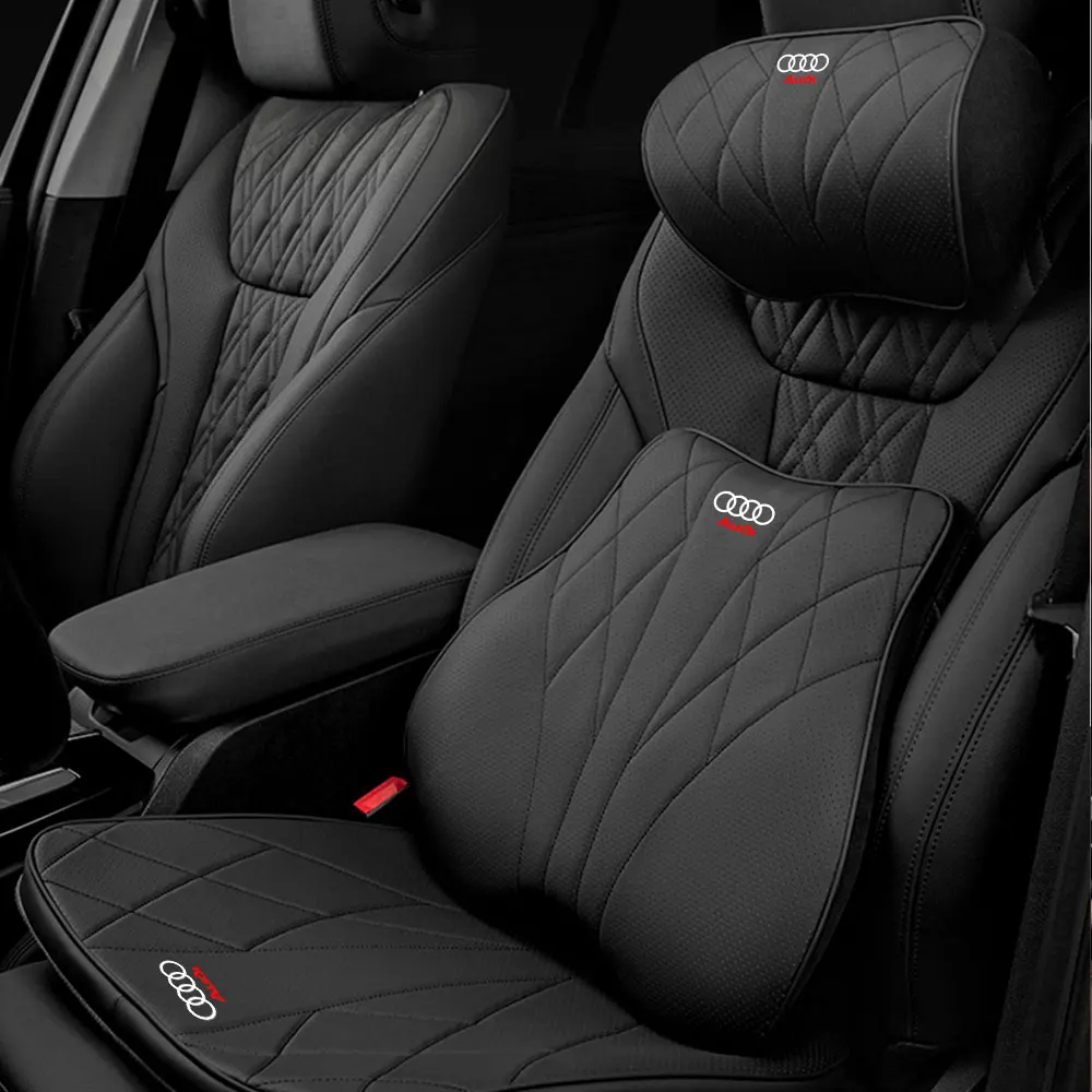 Ergonomic Car Seat Neck and Lumbar Support Cushion Set