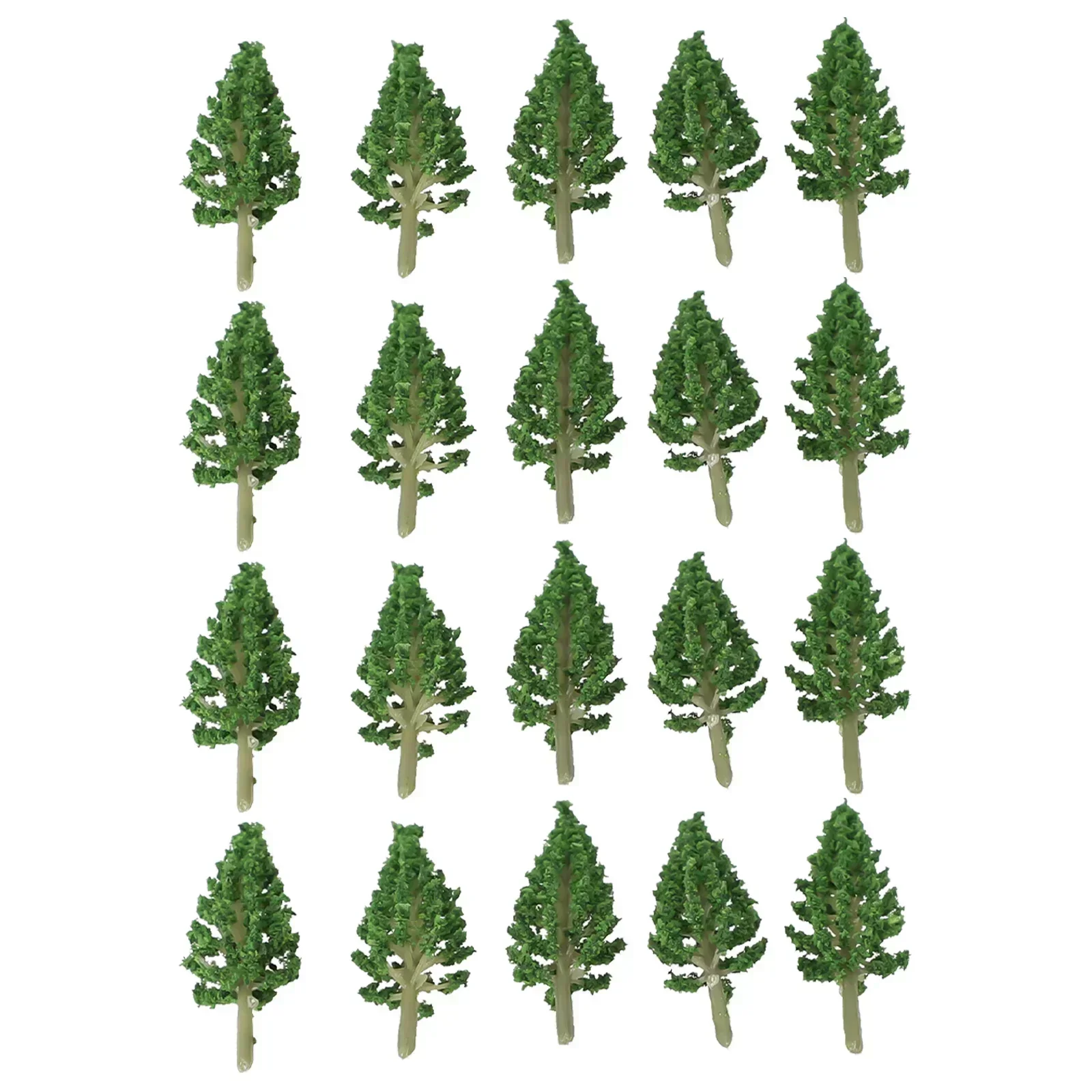 20pcs Model Trees 3D Landscape Artificial Miniature Pine Tree Layout Train Railway Model Trees Plastic Sandtable Scenery model tree ornament