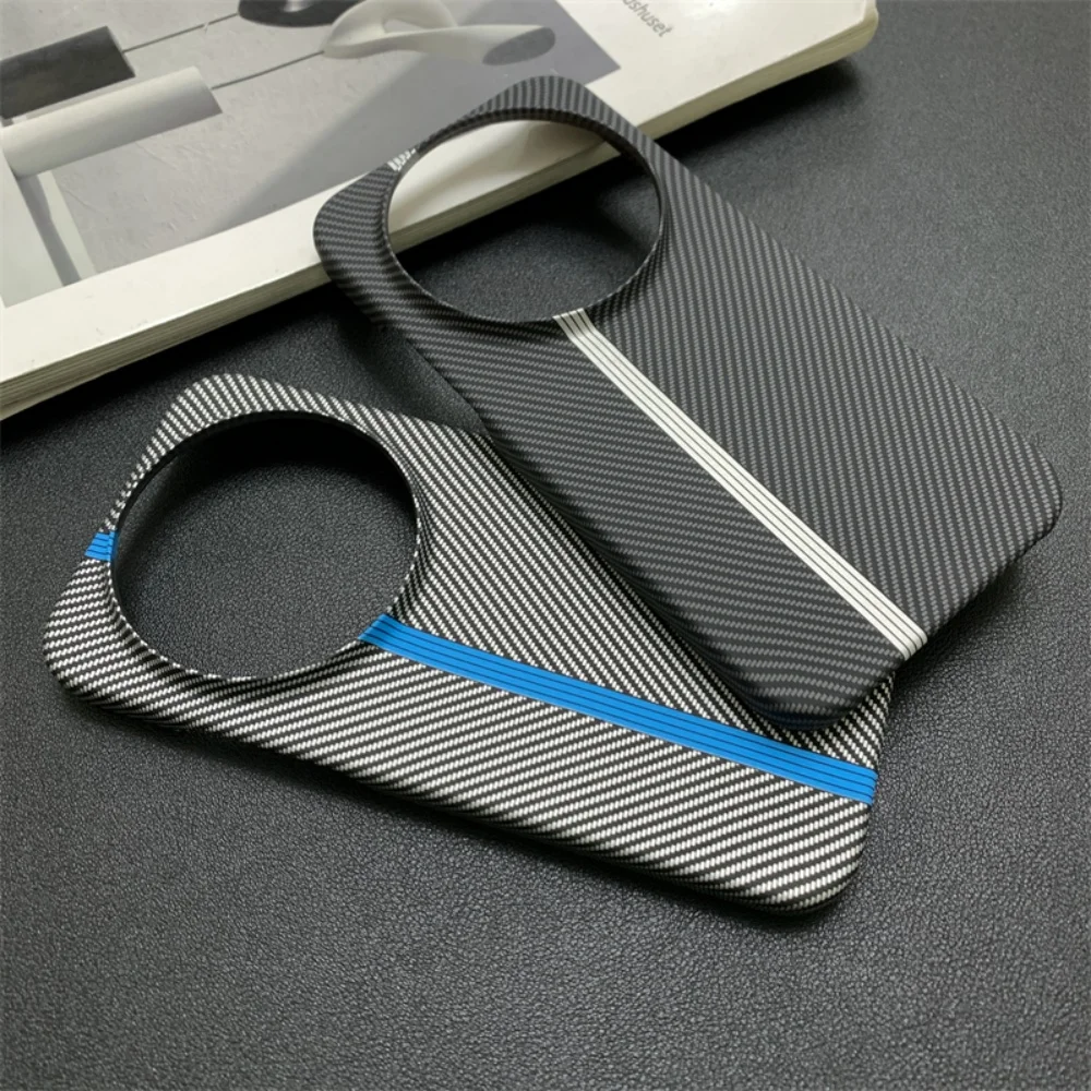Sleek Carbon Fiber Pattern Frameless Phone Case - Shockproof Cover