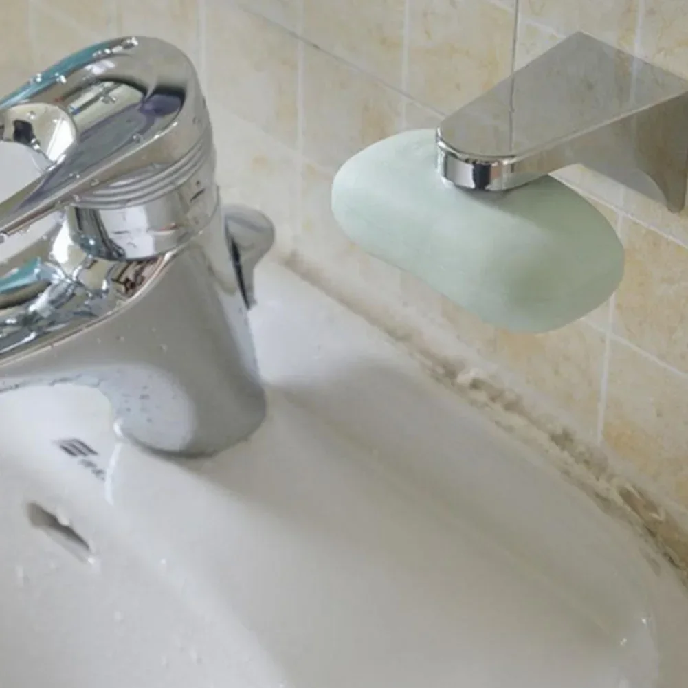 Innovative Magnetic Soap Dish Air Drying Soap Holder Prevents Soap from Getting Wet Space Saving Bathroom Organizer 3