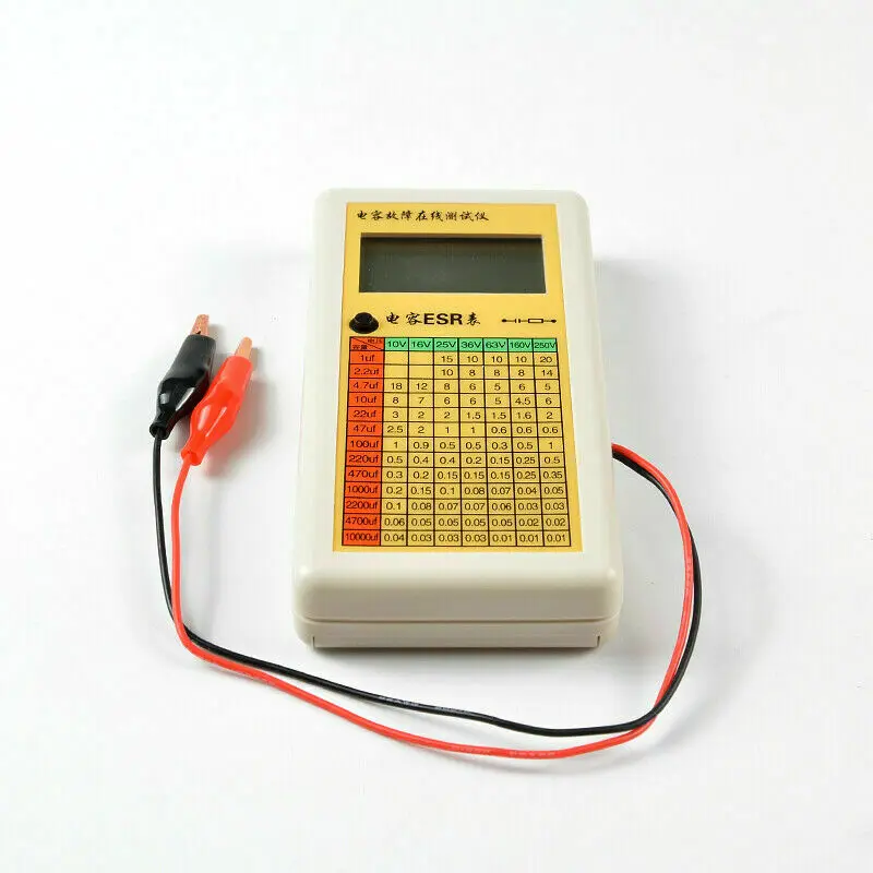 

Цифровой ЖК ESR измеритель емкости Ом в цепи тестер для модуля платы arduino
