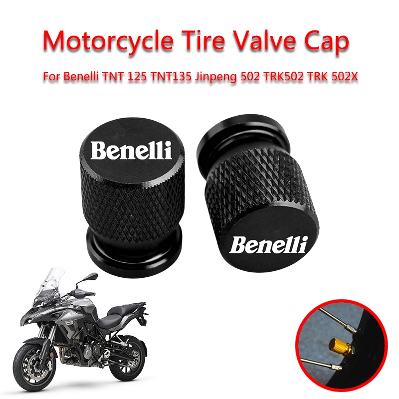

2pcs Fit For Benelli TNT 125 TNT135 Jinpeng 502 TRK502 TRK 502X Custom CNC Aluminum Tire Valve Cap Motorcycle Tire Valve Caps