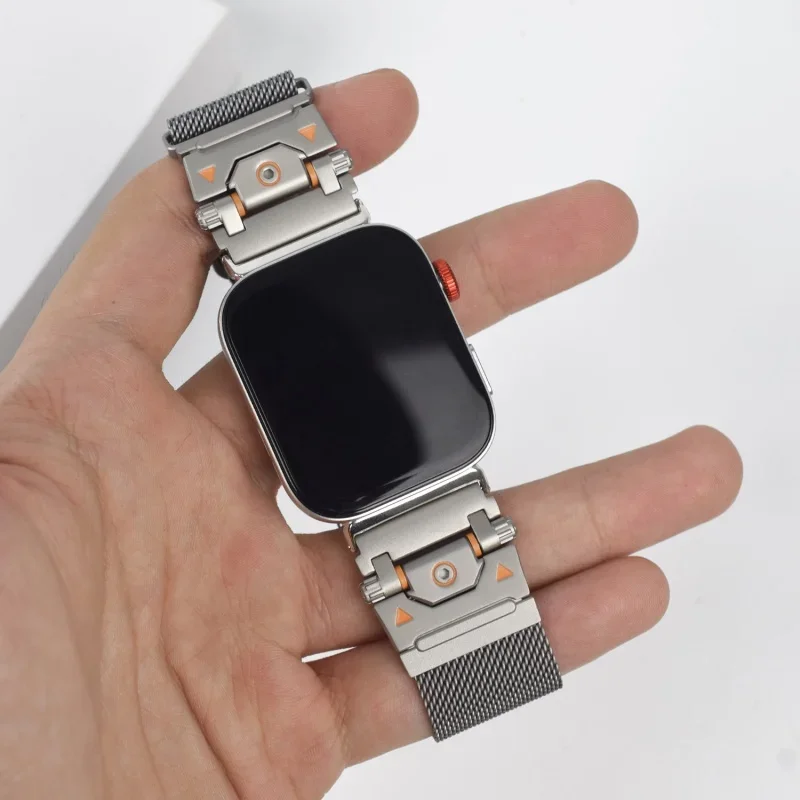 Magnetic Milanese Metal Watch Strap - Smartwatch Accessory