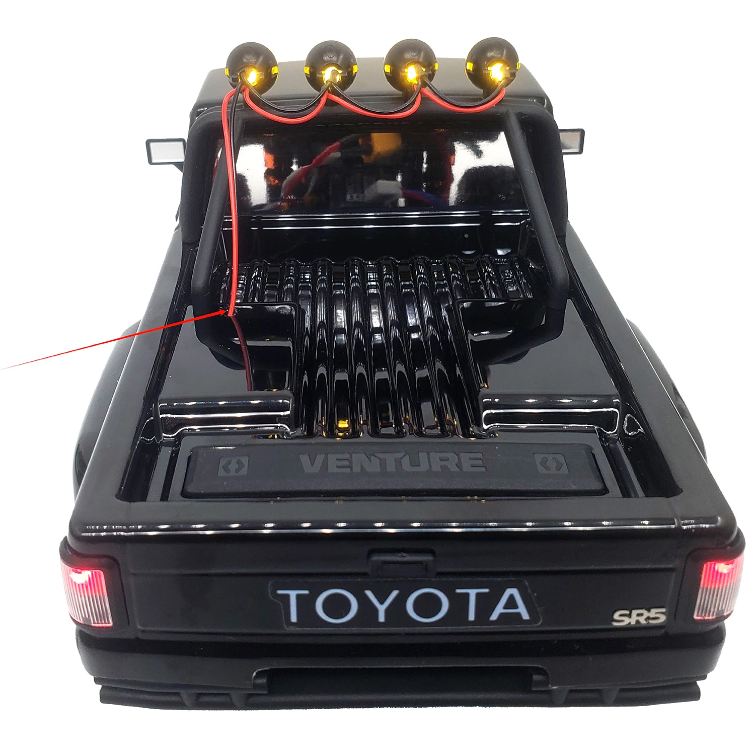 AXSPEED RC Auto Tetto Luce Luci Paraurti Anteriori per 1/18 HPI Venture