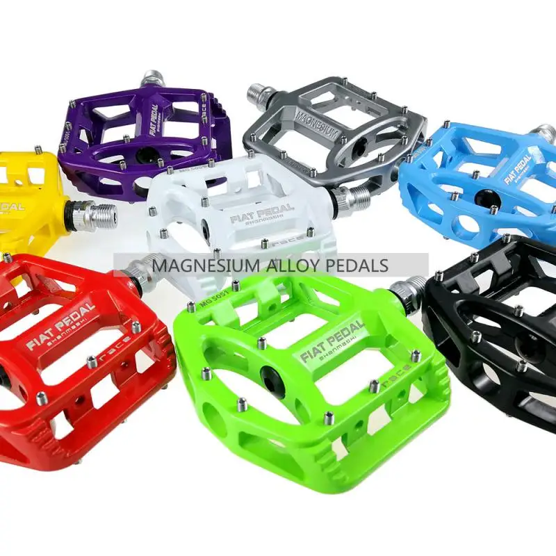 

White Pedals For Magnesium Alloy Road Bike Pedal Cycling Ultralight MTB Pedal Lightweight Bike Accessories