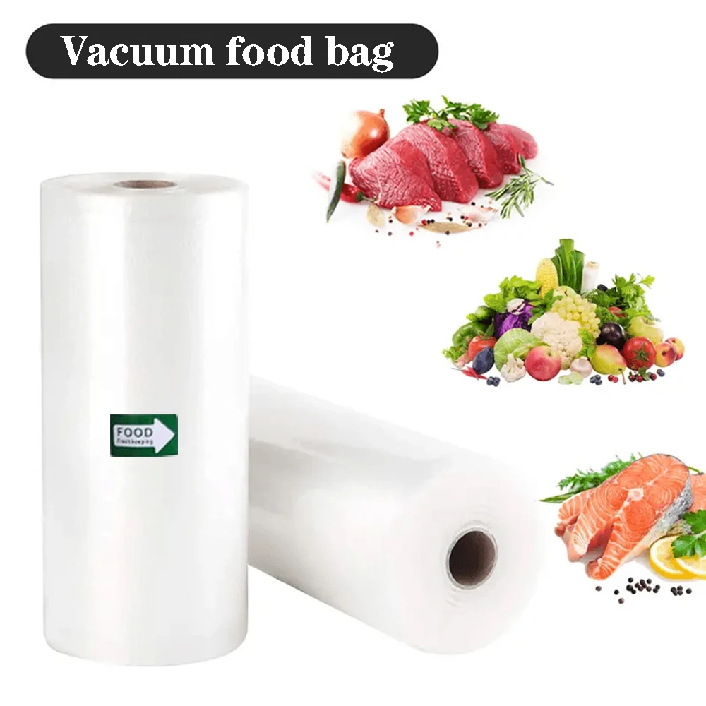 Vacuum Bags 1 Roll Vacuum Bags For Food 1500cm Vacuum Food Preservation Bag BPA-FREE Sealed Storage Bags Meal Prep And Sous Vide