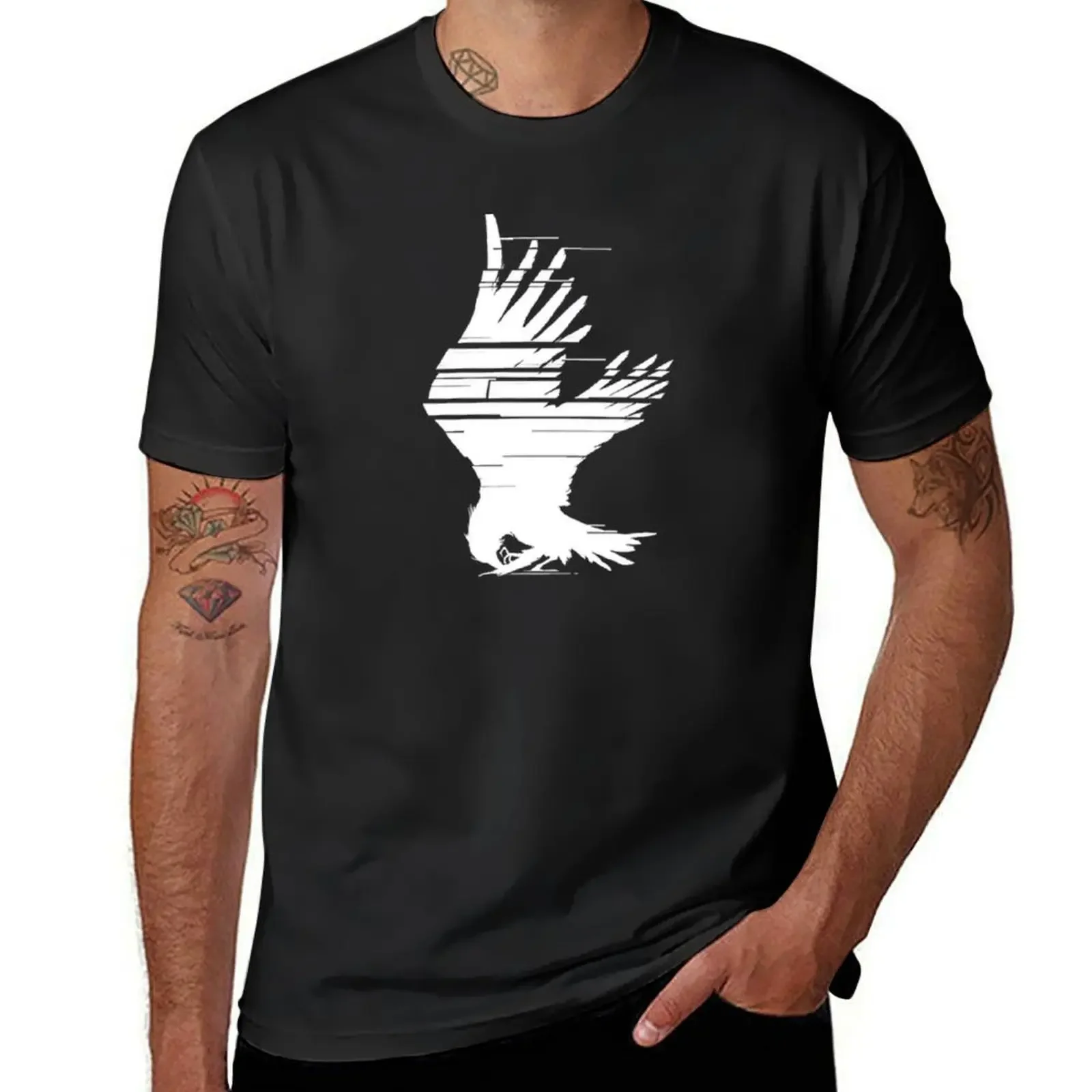 Emblema Corvo Da Blindato Core Vi T-Shirt Abbigliamento Estetico Dogana Abbigliamento Uomo Moda Coreana